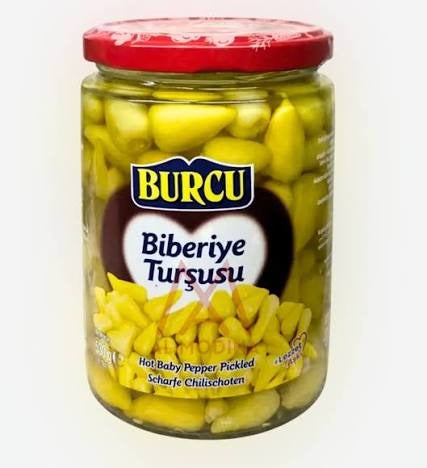 Burcu Hot Baby Pepper Pickled 310Gm