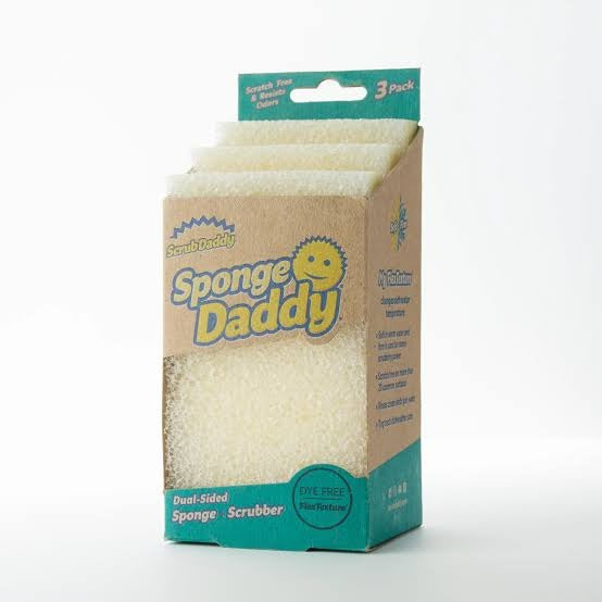 Scrub Daddy Dye Free Sponge 3Ct