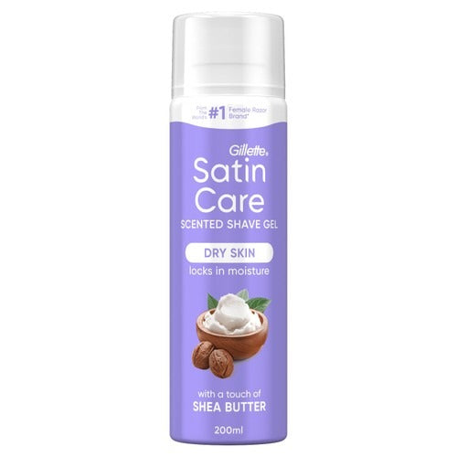 Gillette Satin Care Dry Skin Shea Butter Shave Gel 200Ml