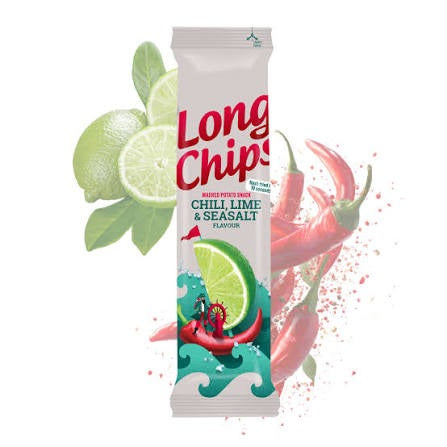 Long Chips Chili Lime, Sea Salt Flav Potato Chips 75Gm