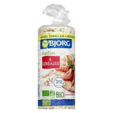 Bjorg Organic 4 Cereals Crackers 130Gm