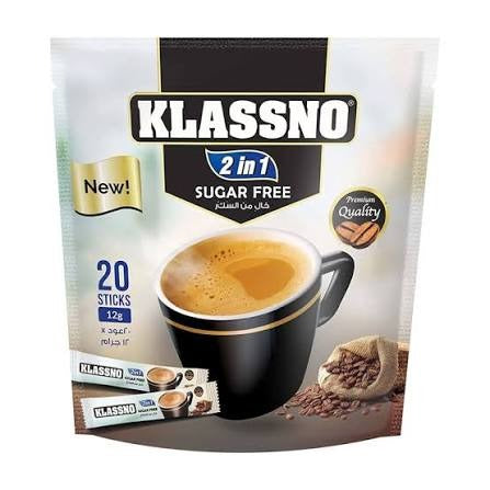 Klassno 2 In 1 Sugar Free Coffee 240Gm