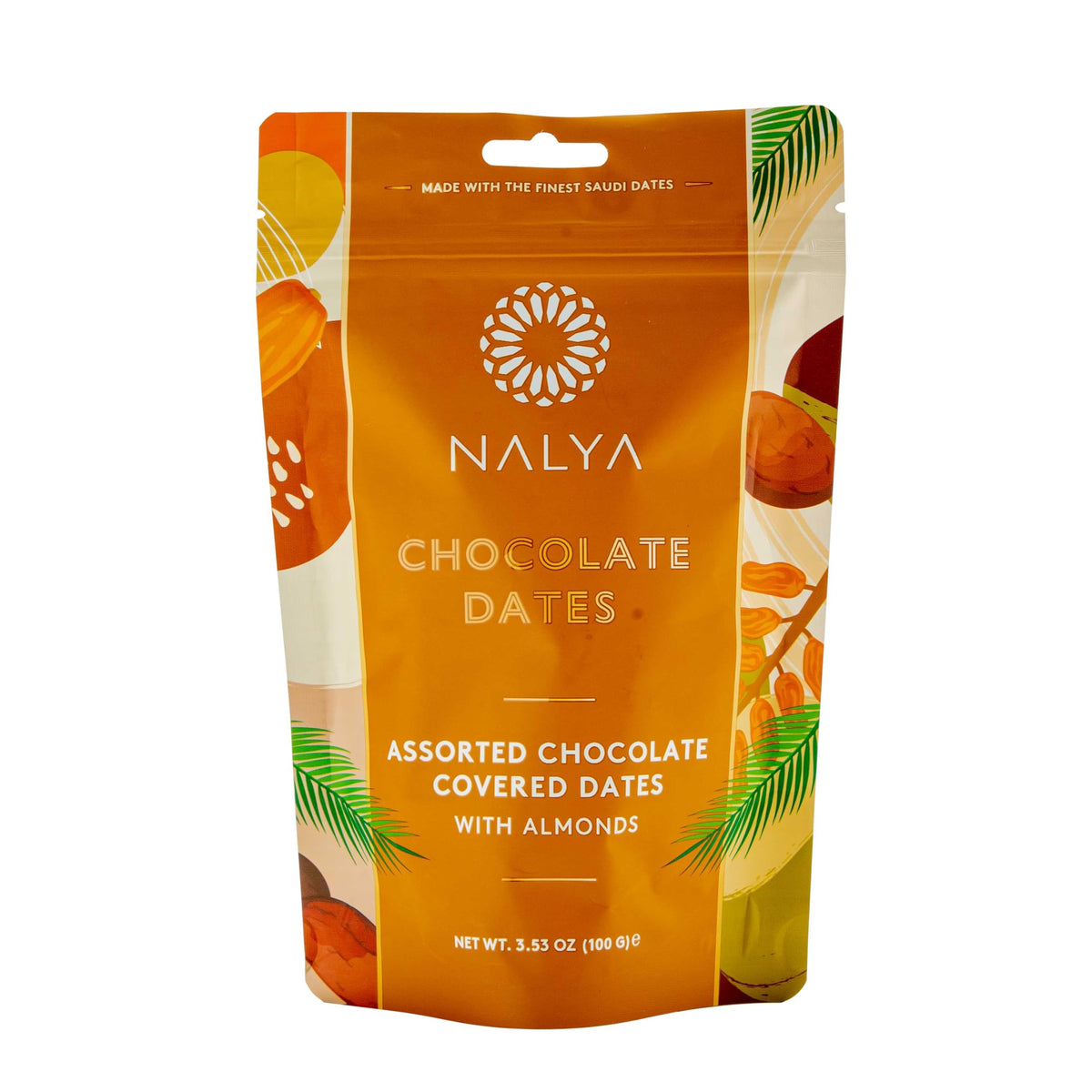 Nalya Assorted Chocolate With Almond Chocolate Dates 100Gm