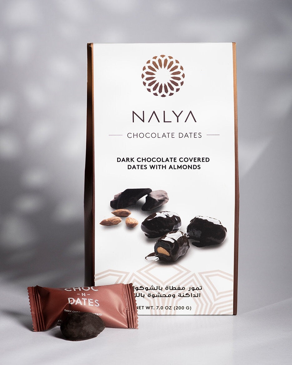 Nalya Dark Chocolate With Almond Chocolate Dates 200Gm
