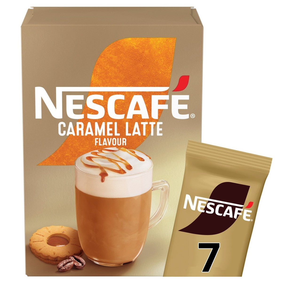 Nescafe Caramel Coffee Latte Sachets 119Gm