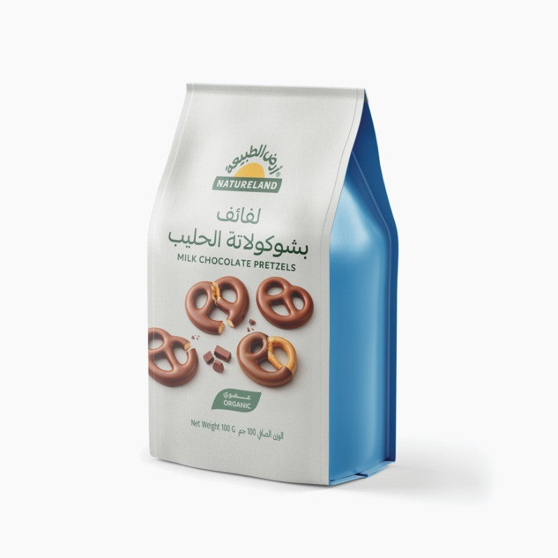 Natureland Milk Chocolate Pretzels 100Gm