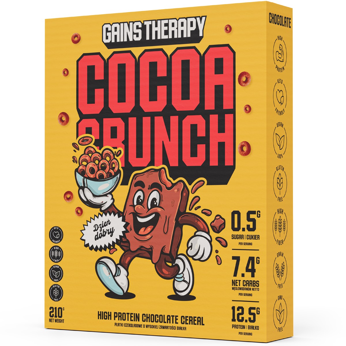 Gains Therapy Chocolate High Protein Cereal 210Gm