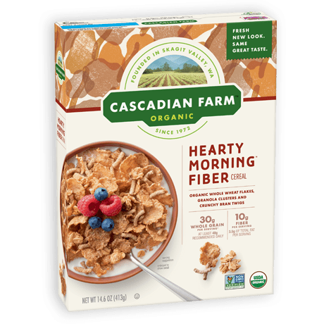 Cascadian Farm Hearty Morning Fibre Cereals 14.6Oz