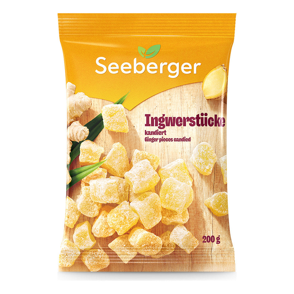 Seeberger Dried Sweetened Ginger Pieces 200g