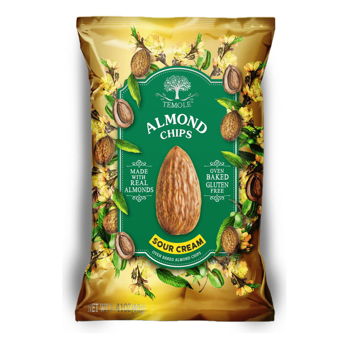 Temole Sour Cream Almond Chips 40Gm