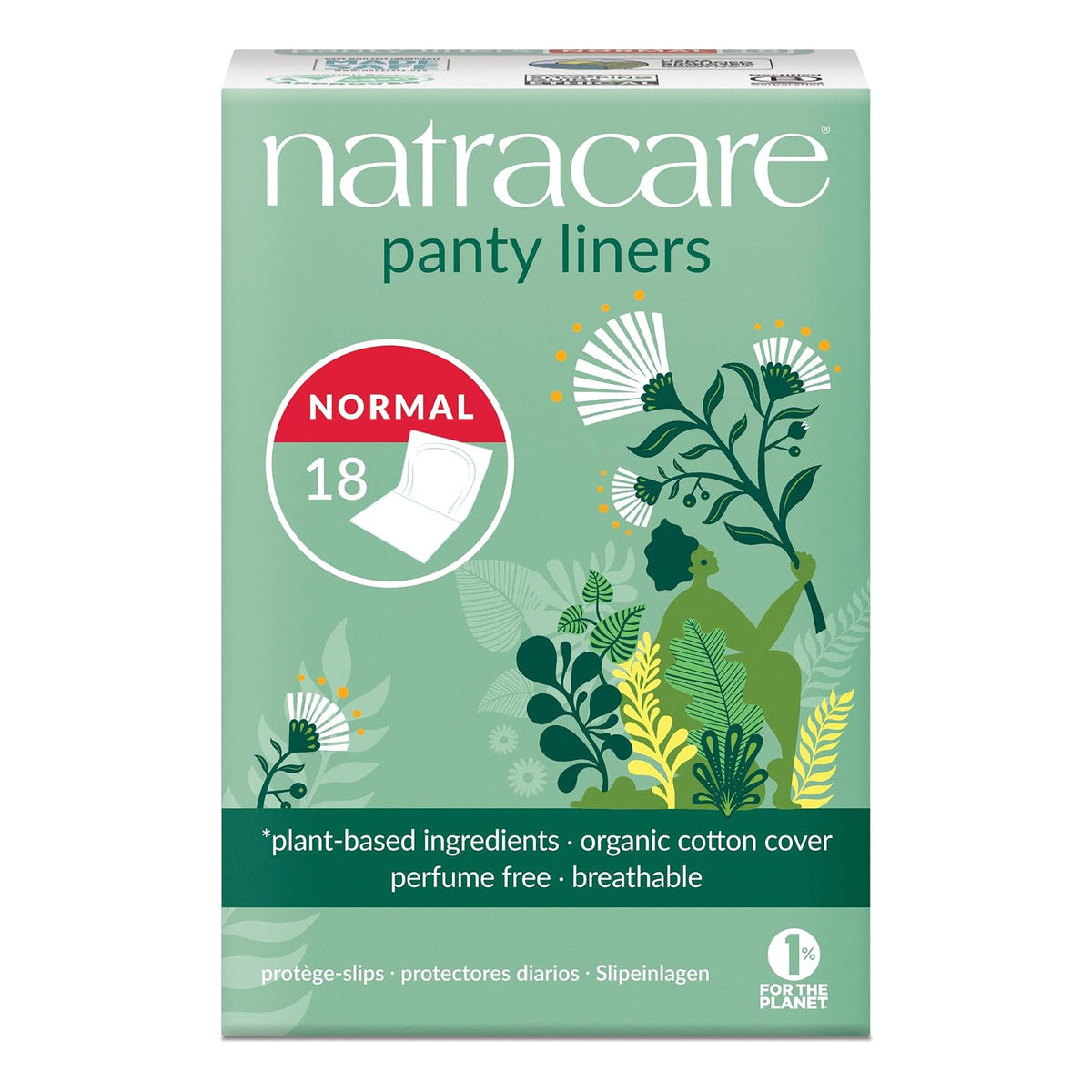 Natracare Normal Wrapped Panty Liners 18 Liners