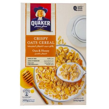Quaker Crispy Oat & Honey Oats Cereal 400Gm