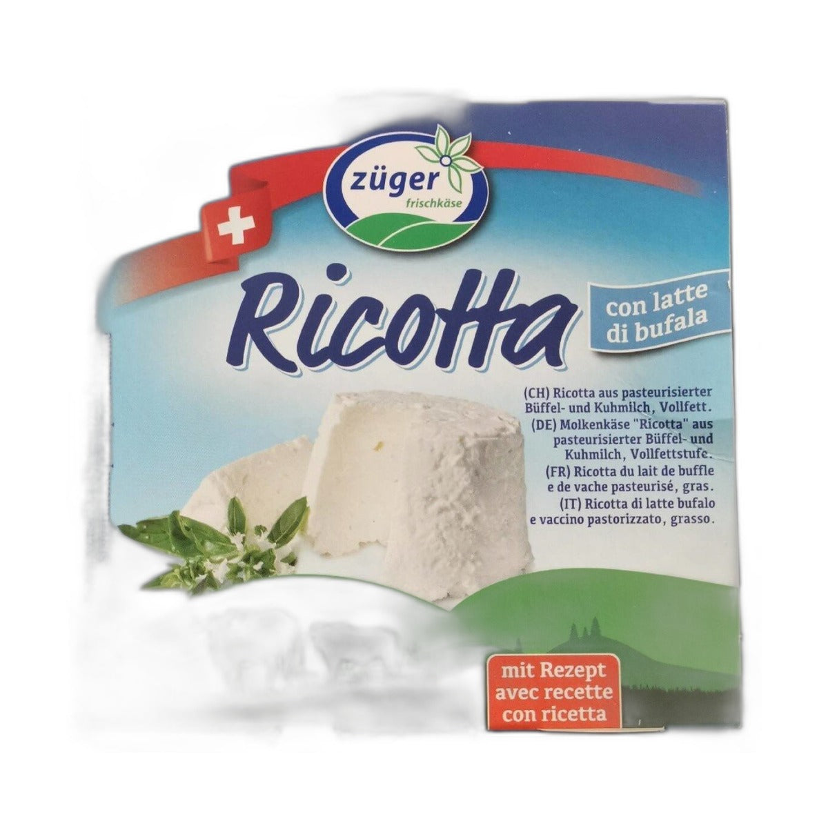 Zuger Buffalo Milk Ricotta Cheese 250Gm