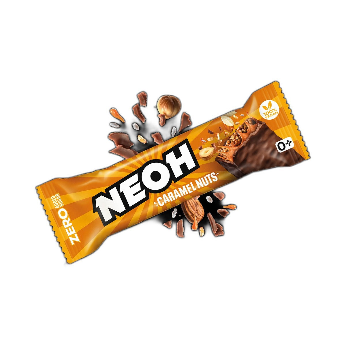 Neoh Caramel Nuts Vegan Chocolate Bar 28Gm