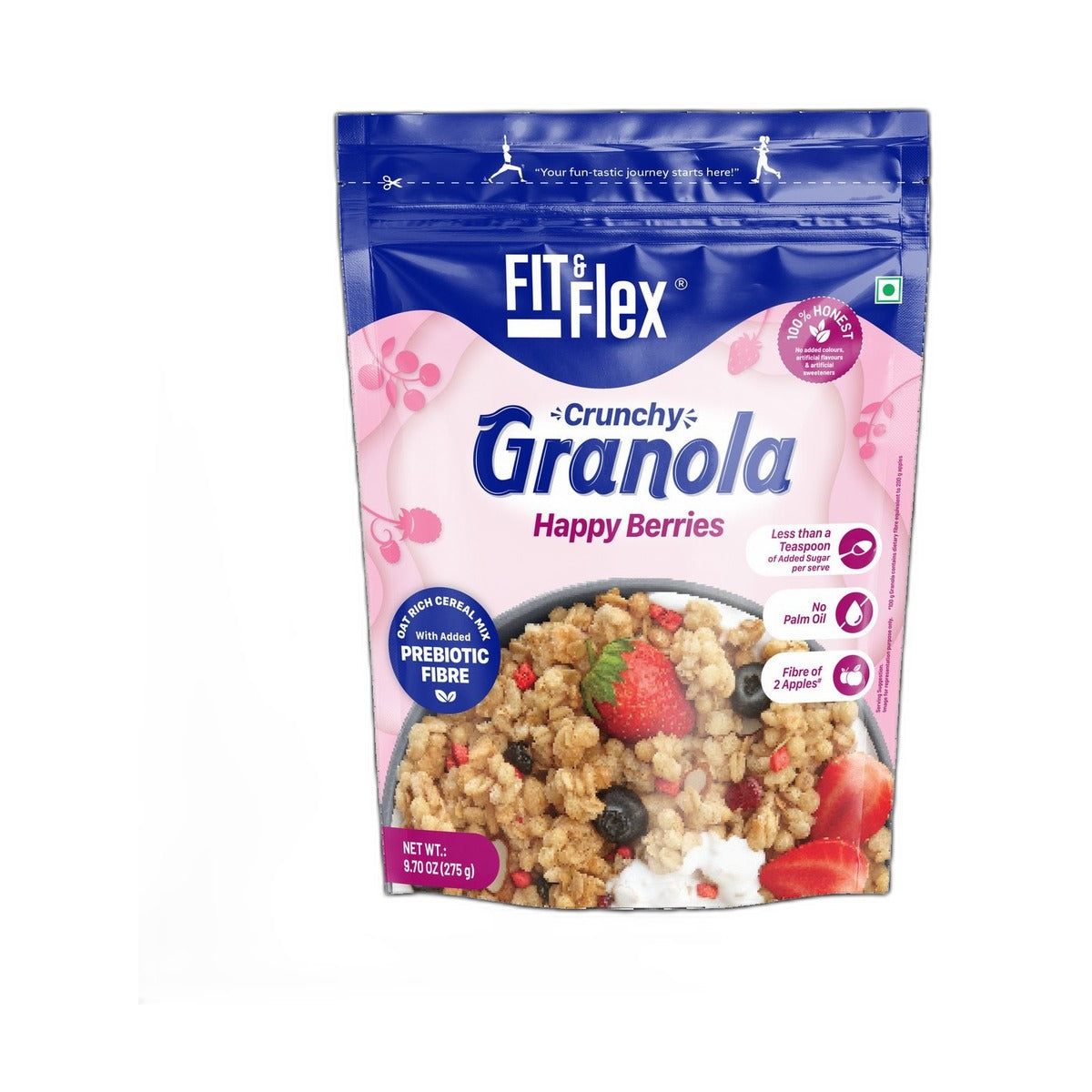 Fit & Flex Happy Berry Crunchy Granola 275Gm