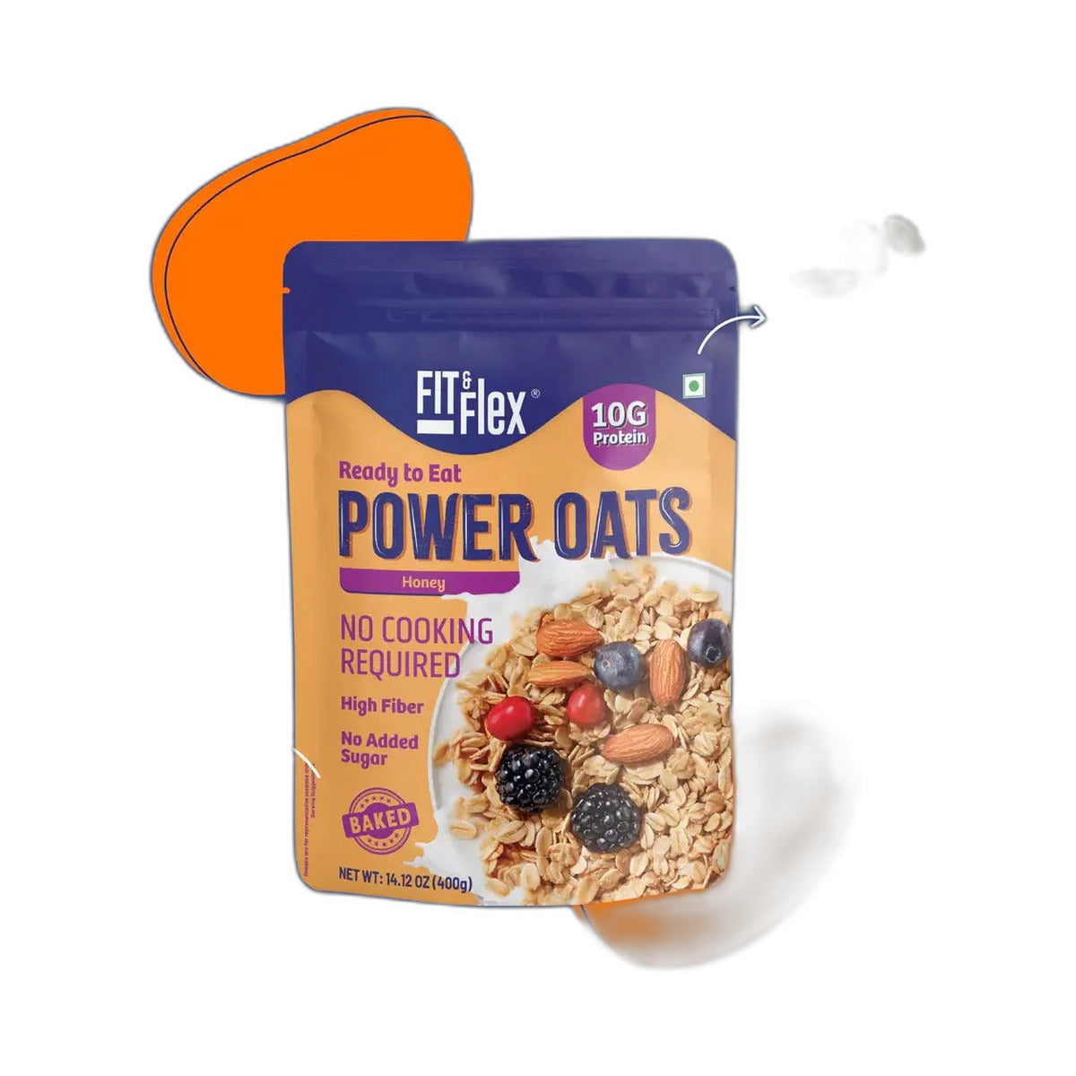 Fit & Flex Honey Protein Power Oats 400Gm