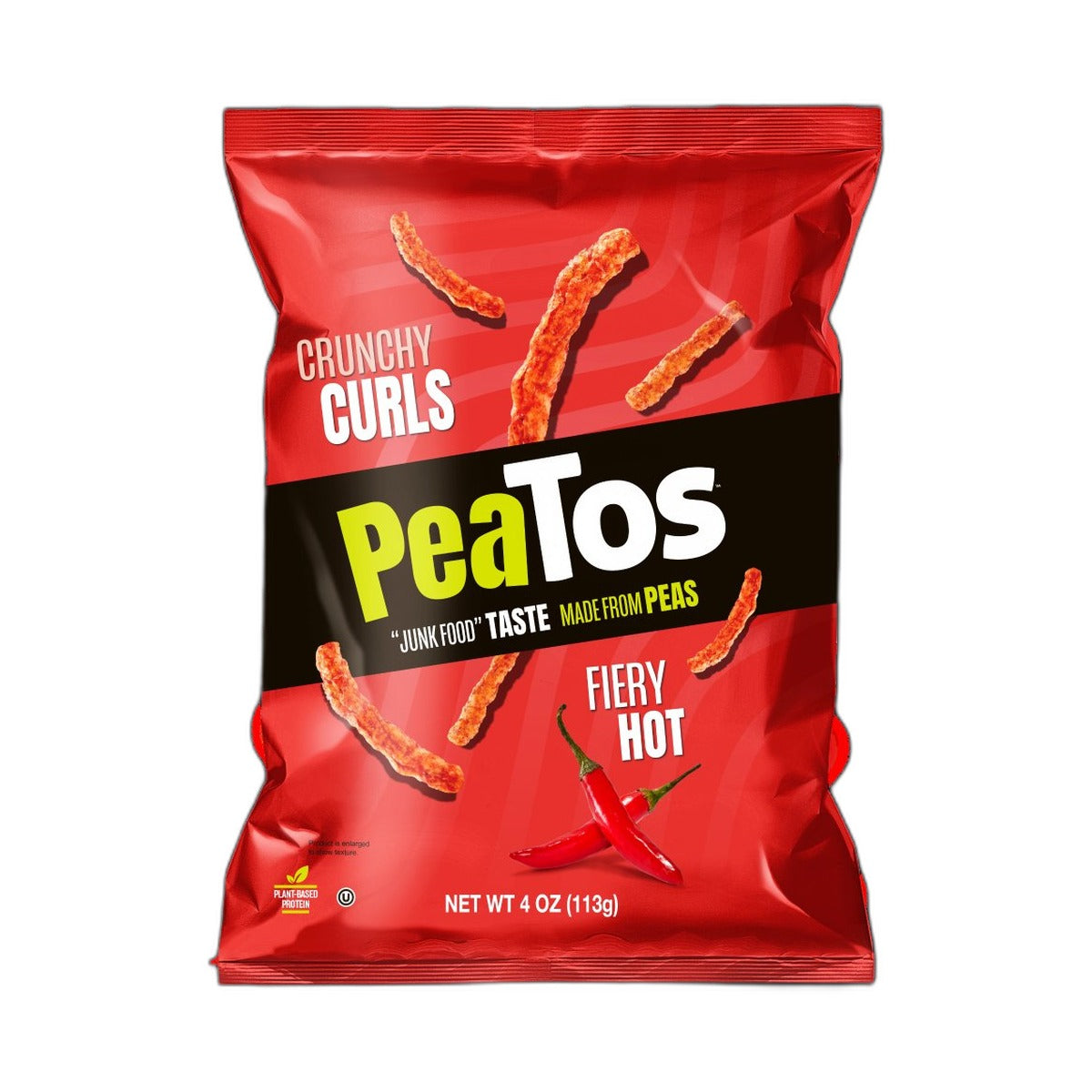 Peatos Fiery Hot Crunchy Curls 28Gm
