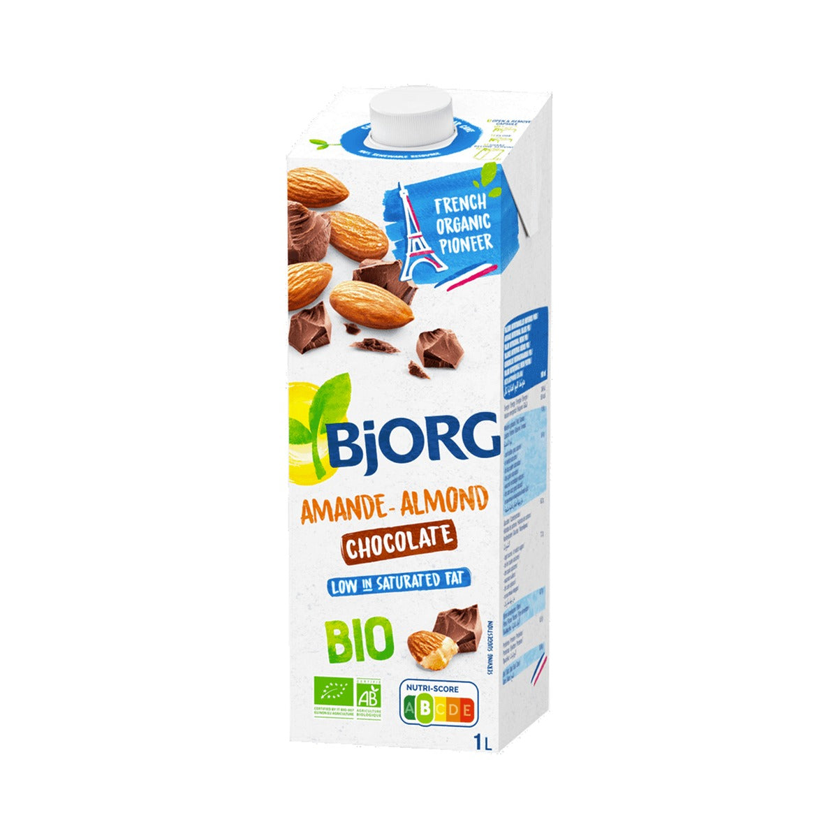 Bjorg Chocolate Organic Almond Milk 1Ltr