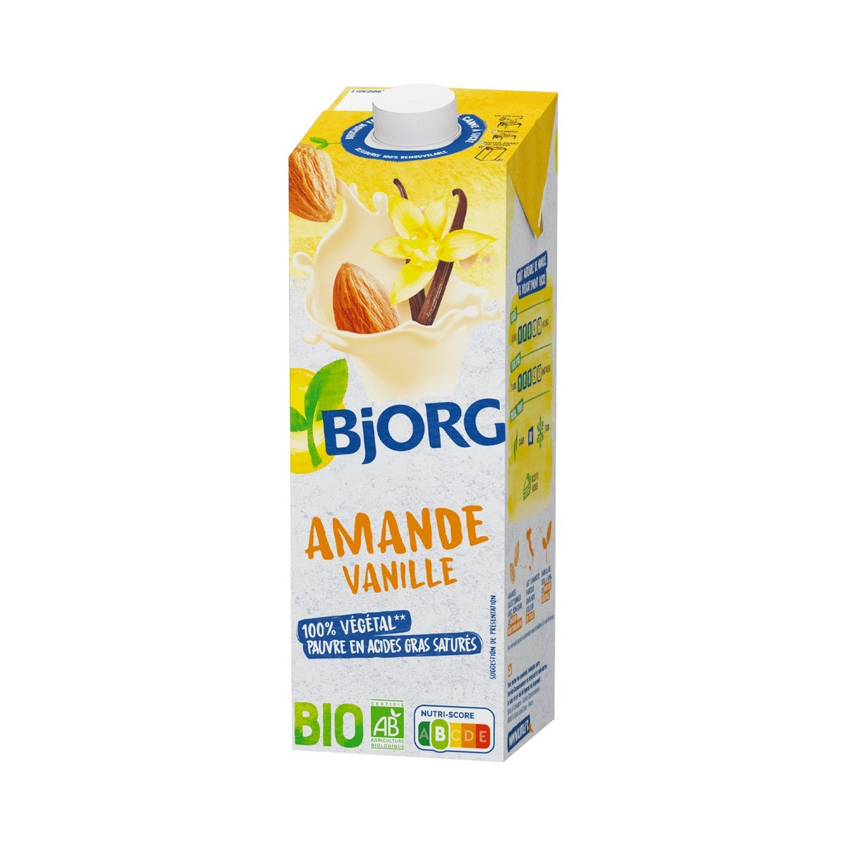 Bjorg Vanilla Organic Almond Milk 1Ltr