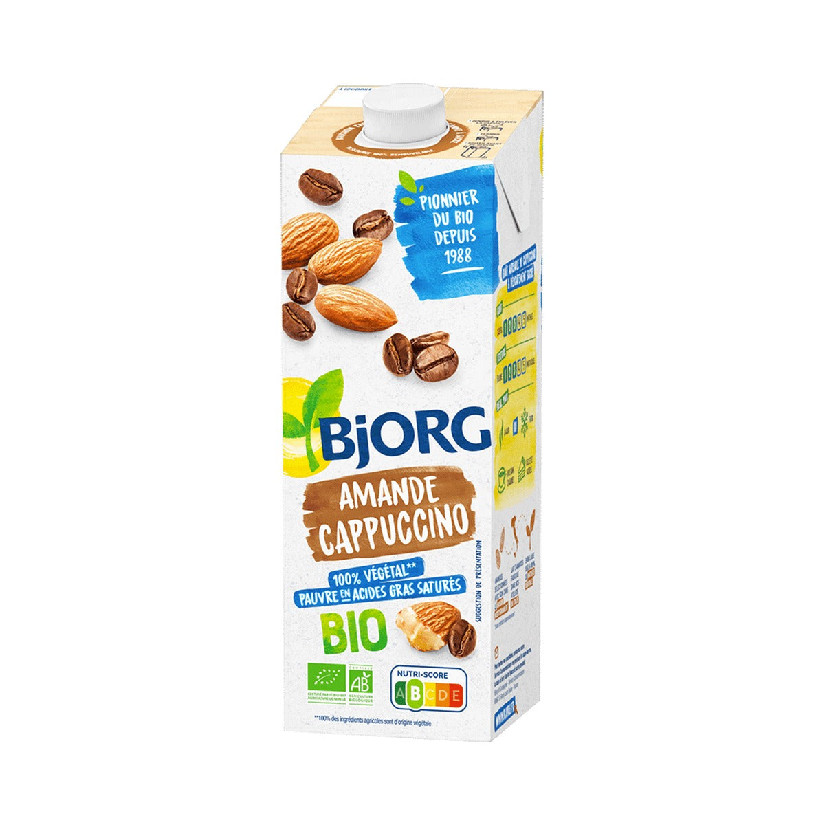 Bjorg Capuccino Organic Almond Milk 1Ltr