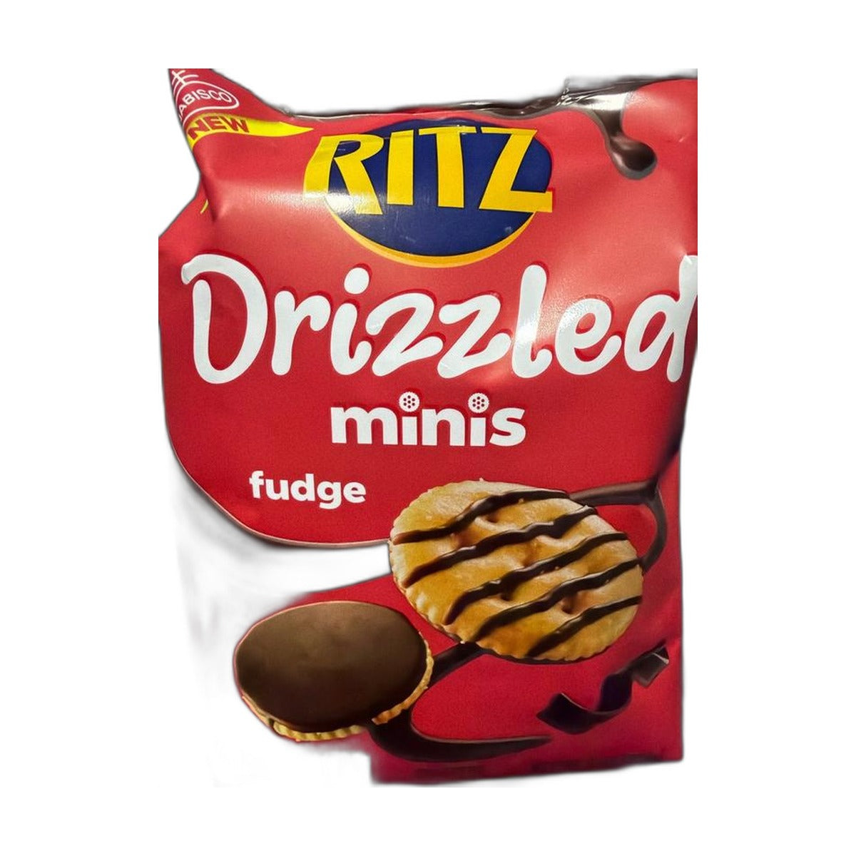 Ritz Drizzled Minis Fudge Crackers 113Gm