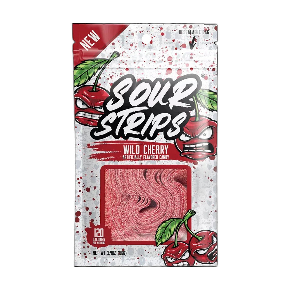 Sour Wild Cherry Strips 96g