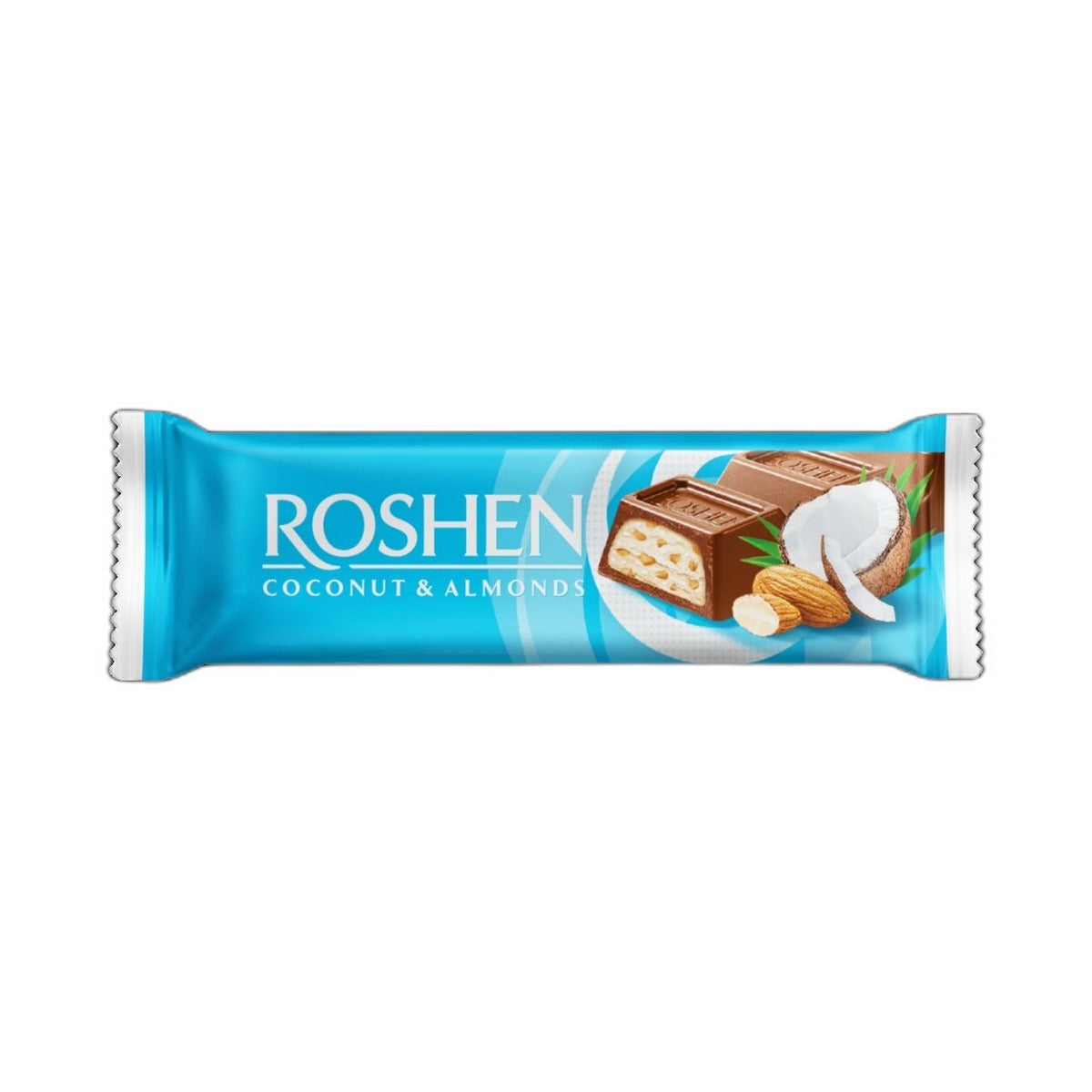 Roshen Almonds And Coconut Filling Milk Chocolate Bar 29Gm
