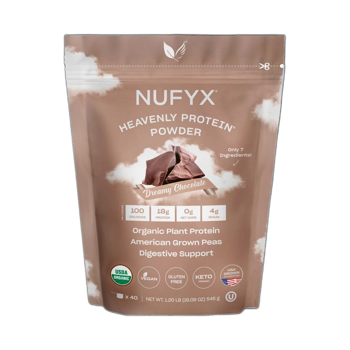 Nufyx Dreamy Chocolate 40 Scoops Protein Powder 546Gm