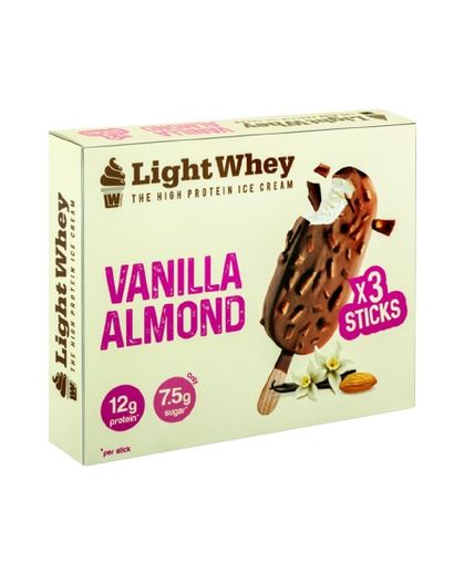 Light Whey Vanilla Almond Stick (3Pcs) Ice Cream 360Ml