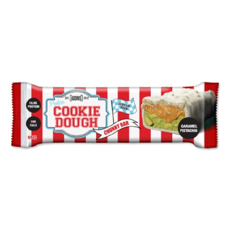 Adonis Caramel Pistachio Cookie Dough Chunky Bar 55Gm