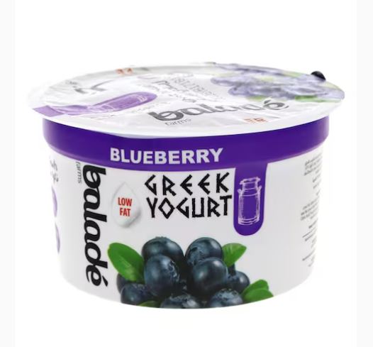 Balade Farms Low Fat Greek Yogurt Blueberry Flavour 180 gm