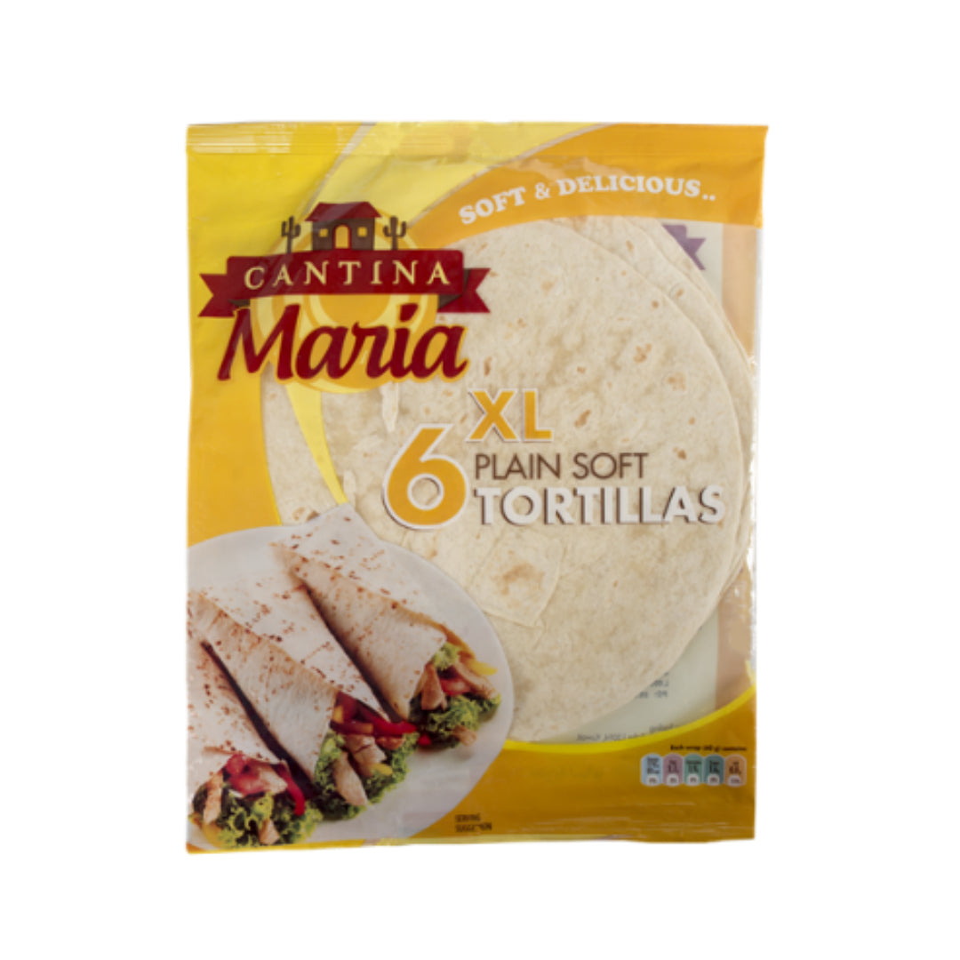 Cantina Maria Flour Plain Soft Xl 6 Pcs Tortilla 360Gm