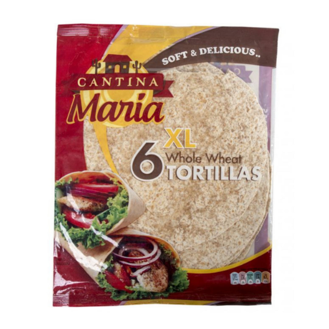 Cantina Maria Flour Whole Wheat Xl 6 Pcs Tortilla 360Gm