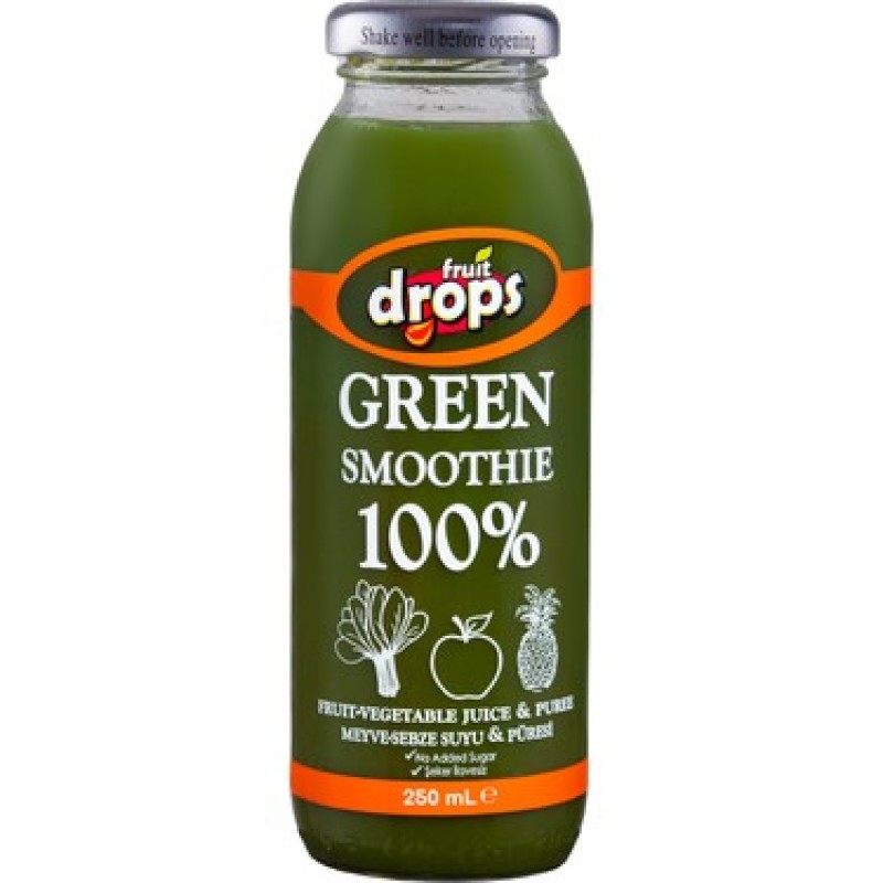 Fruit Drops Green 100% Fruit Juice Smoothie 250Ml
