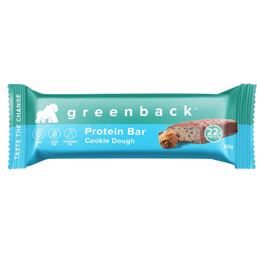 Greenback Cookie Dough Vegan Protein Bar 50GM