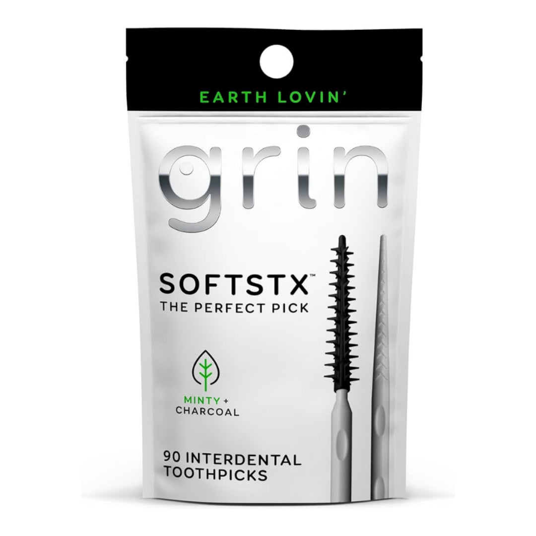 Grin 90P Charcoal Floss Stick 1Unit