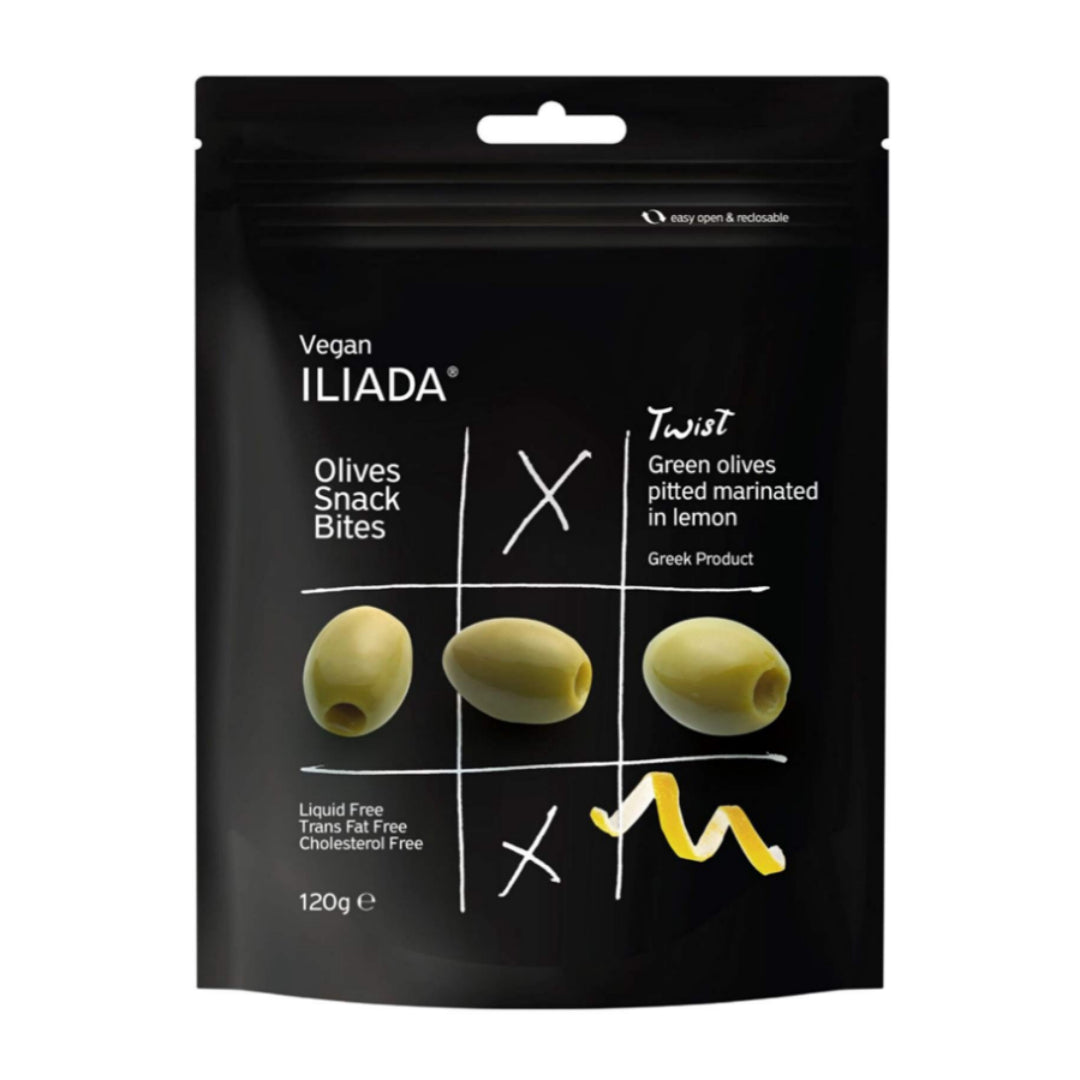 Iliada Marinated In Lemon Pitted Green Olives 120Gm