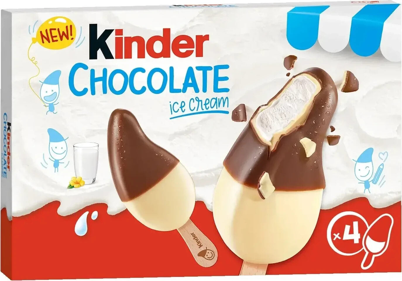 Kinder Ice Cream 4p Chocolate 152gm