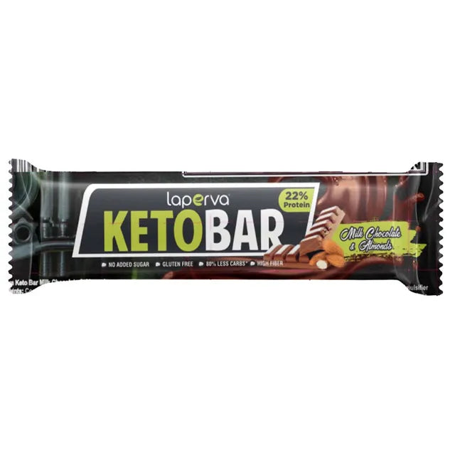 Laperva Dark Milk Choco With Almond Keto Bar 35Gm