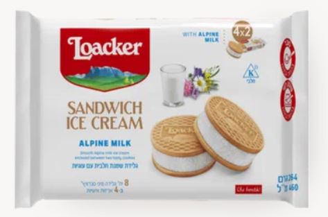 Loacker Sandwich Ice Cream Alpine Milk 264gm