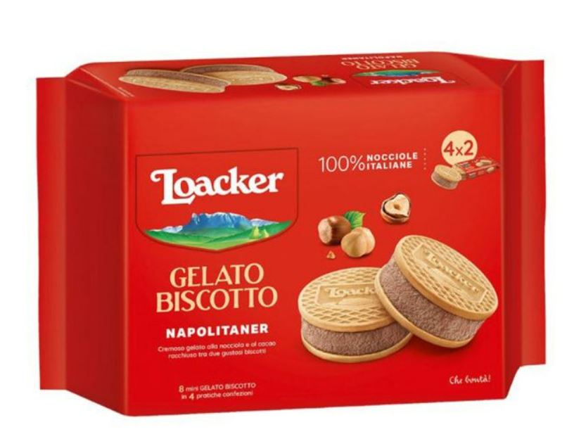 Loacker Sandwich Ice Cream Napolitoner 264gm