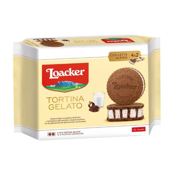 Loacker Sandwich Ice Cream Tortina 264gm