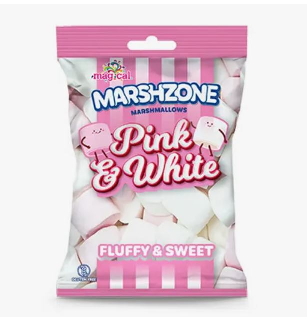 Marshzone Pink and White Marshmallows 150gm