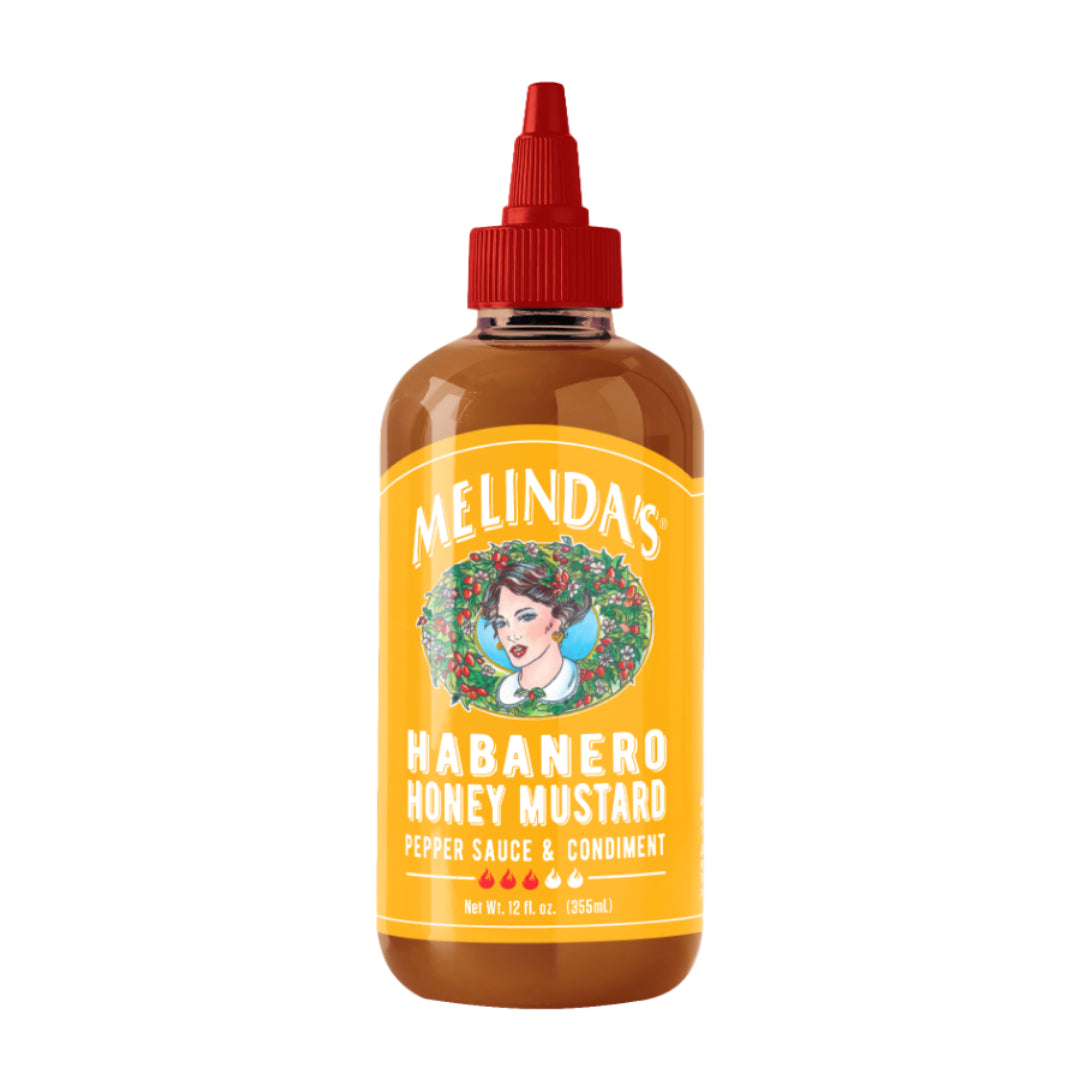 Melindas Hot Habanero Honey Mustard Sauce 12Oz