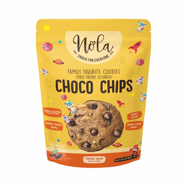Nola Choco Chips Gf Cookies 75Gm

