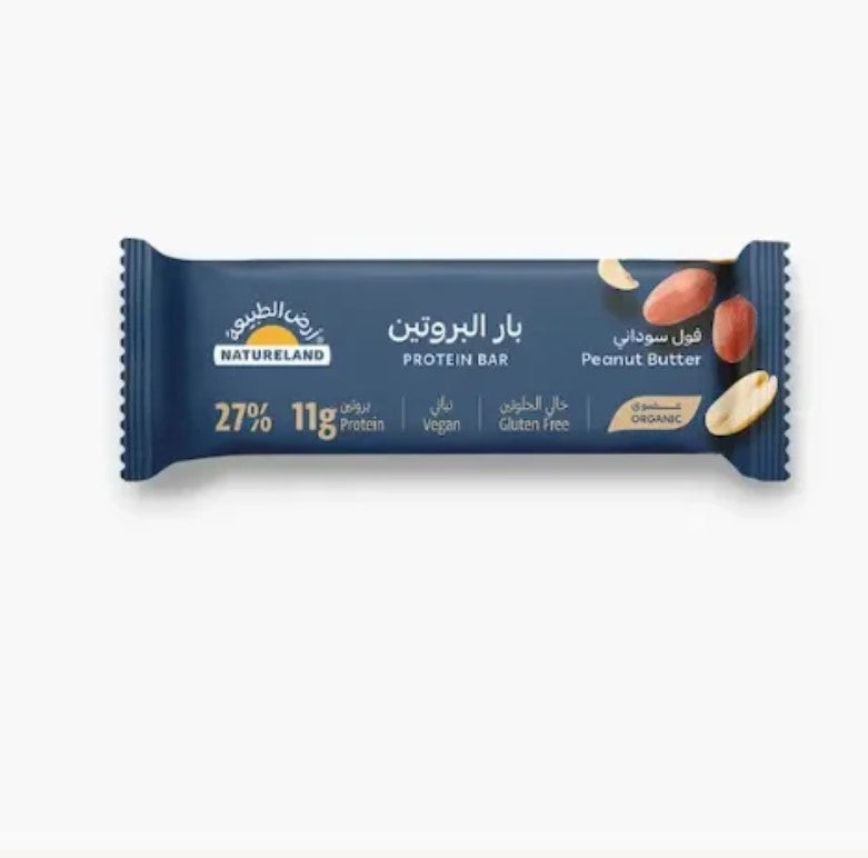 Natureland Peanut Butter Protein Bar Hsquare Kuwait40Gm