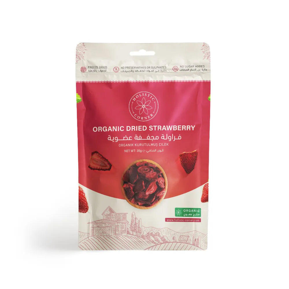 Holistic Corner Organic Dried Strawberries Freezed 35Gm
