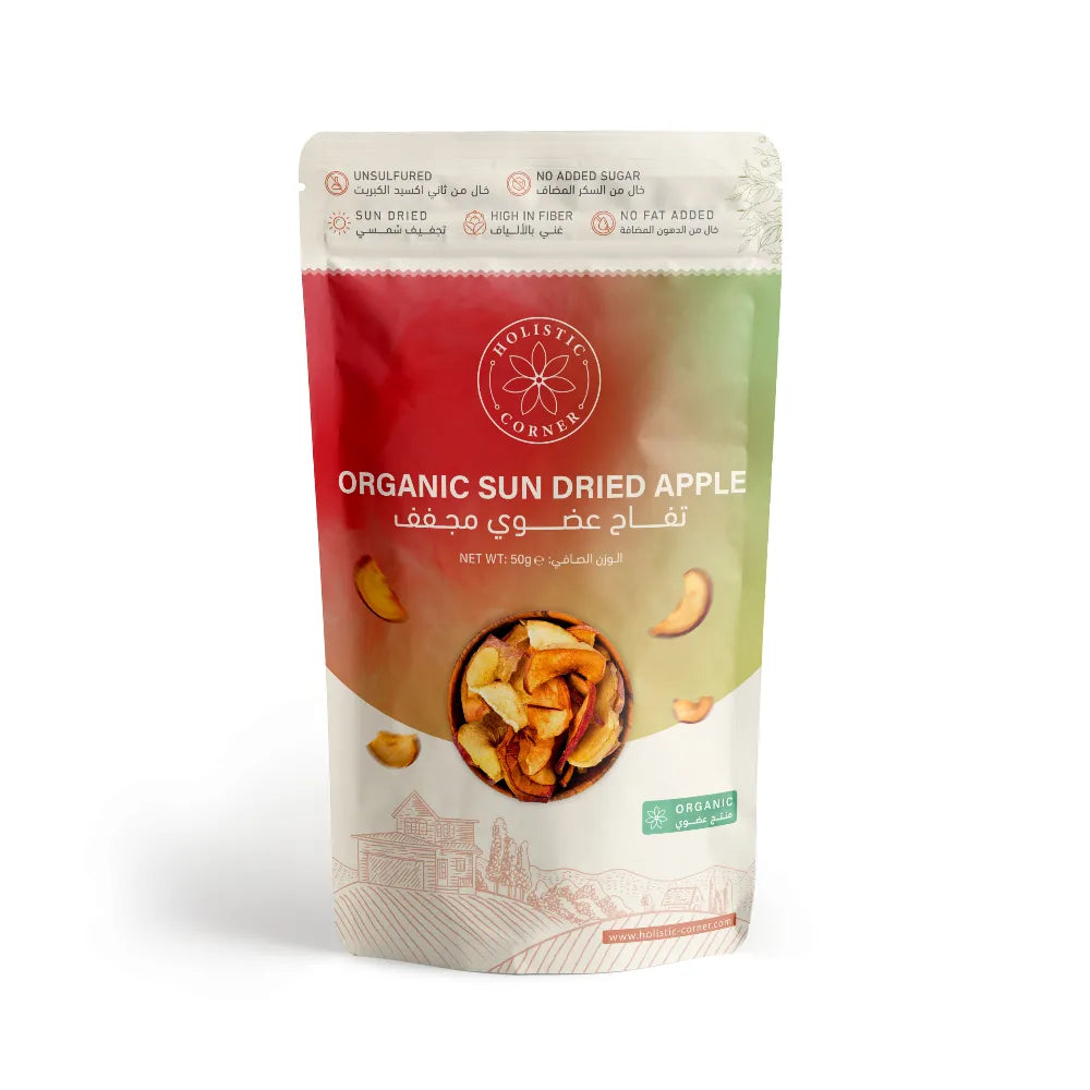 Holistic Corner Organic Sun-Dried Apple 50Gm
