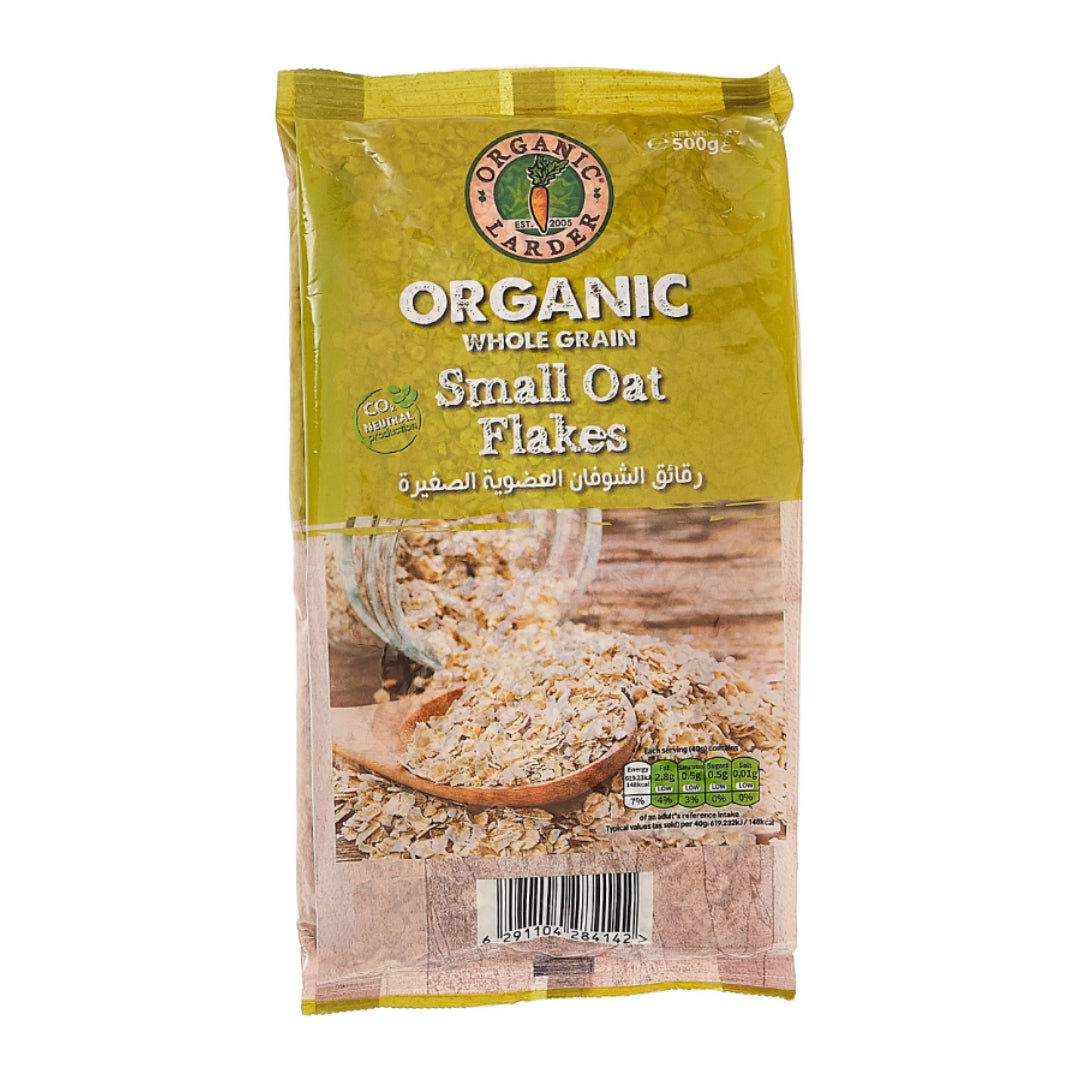 Organic Larder Oat Flakes Small 500Gm