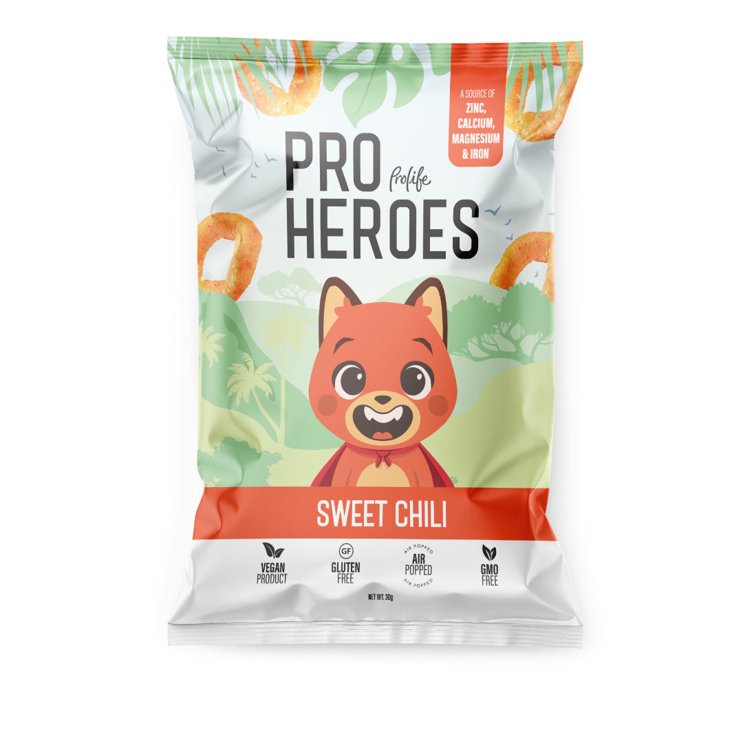 Prolife Sweet Chilli Heroes Puffs 35Gm